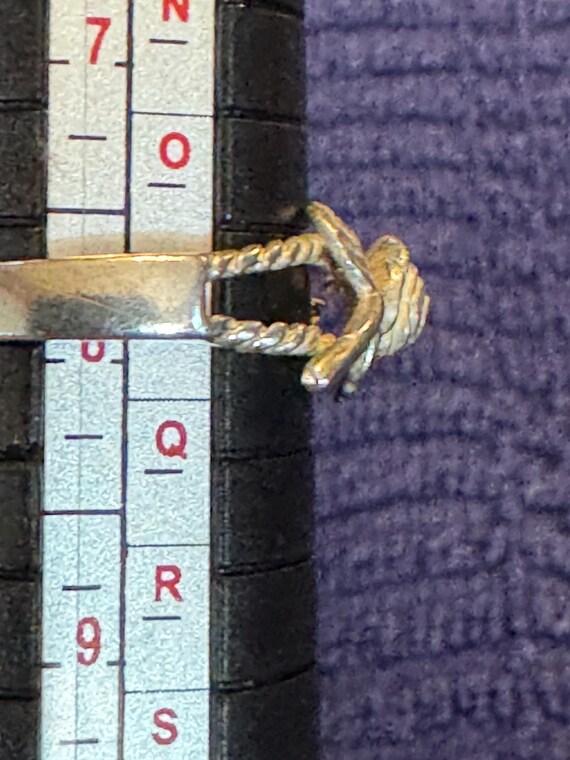 Silver ring with rose design 925 silver - image 4