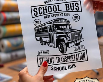 School Bus Ready To Press DTF, Back To School DTF Print, Student Transportation Dtf, Bus Driver Shirt Dtf, Truck Lover DTF