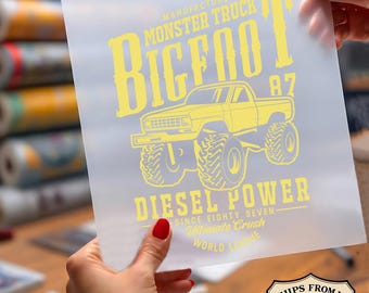 Monster Truck Bigfoot Ready To Press DTF, Diesel Power DTF Print, Ultimate Crush Dtf, World League Lifted Truck Dtf, Truck Lover DTF