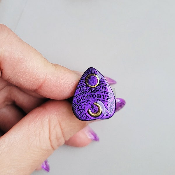 Anello Ouija Planchette con cambio di colore metallico, regali da strega per lei