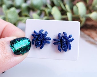 Spider Earrings, Dark Academia Lover Gift, Curio Jewellery, Unique Handmade Insect Jewelry