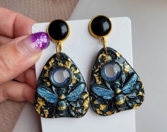 Unique Bee Earrings, Gifts for Bee Lover, Ouija Planchette Handmade Jewellery