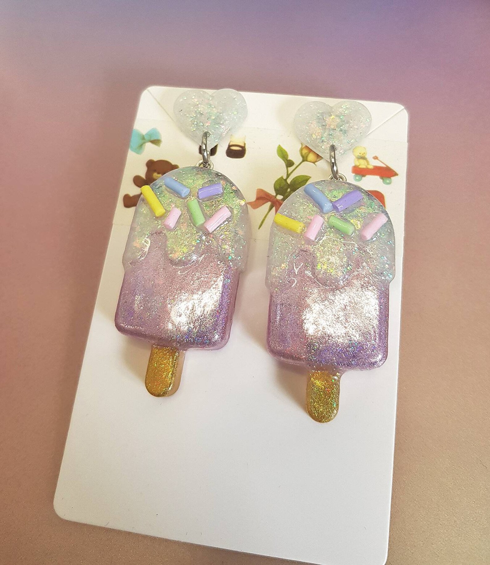 Novelty Food Candy Lollipop Kawaii Earrings Quirky Gifts for Etsy UK