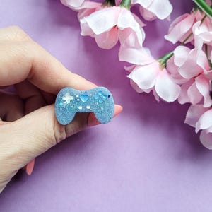 Bague pour manette de jeu vidéo, couleur au choix, cadeau de joueur unique fait main pour elle
