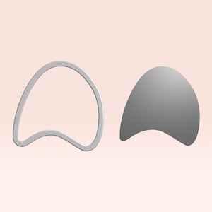 Botanical Silhouette Cutter – Fluid Abstract Form for Clay Earring Sets No. 7