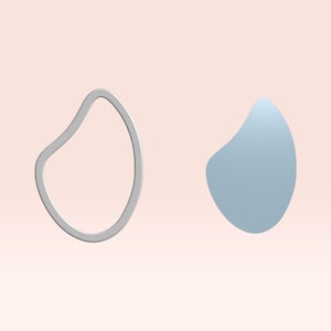 Forma de guijarro natural: herramienta de corte de precisión para pendientes de arcilla polimérica n.° 13