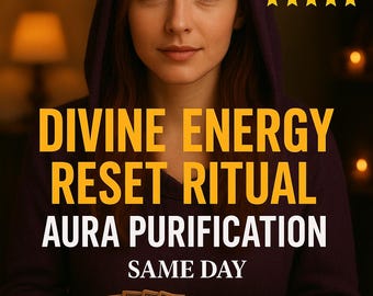 Divine Energy Reset Ritual Guide – Aura Cleanse & Chakra Alignment (Digital PDF Report)