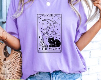 The Moon Tarot Cat Shirt