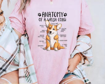 Funny Corgi Anatomy Shirt – Comfort Colors Dog Breed Tee