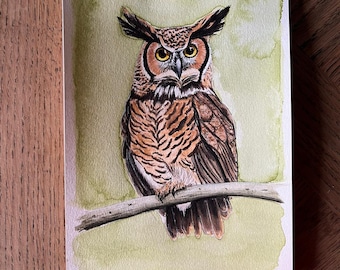 Custom A5 Watercolor – Bespoke Hand-Painted Illustration | Unique Gift | Commissioned Artwork | Watercolor Painting