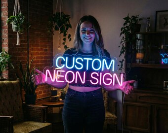 Enseigne lumineuse néon personnalisée, néon LED personnalisé, décoration de mariage, logo d'entreprise, art mural