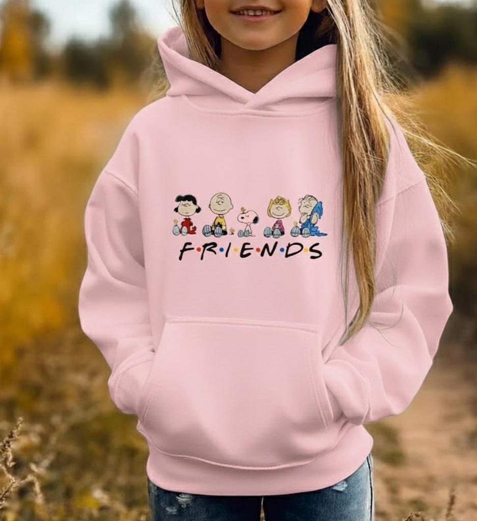 Peanuts Kapuzenjacke – Christmas Group Design, Leichter Sweater Mit Kapuze, Offizielles Lizenzprodukt