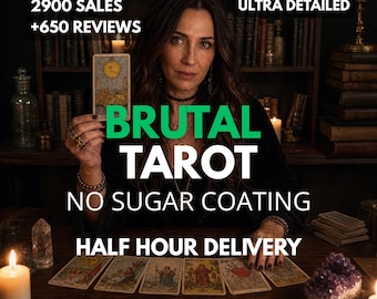 Same Hour Extra Detaillierte Brutal Tarot Legung, Keine Zuckerbeschichtung, Ehrliche Brutale Psychische Voraussage