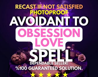 Avoidant to Obsessed Love Spell, Twin Flame Attraction Ritual, Romantic Magnetism Spell, Intense Love Energy Invocation
