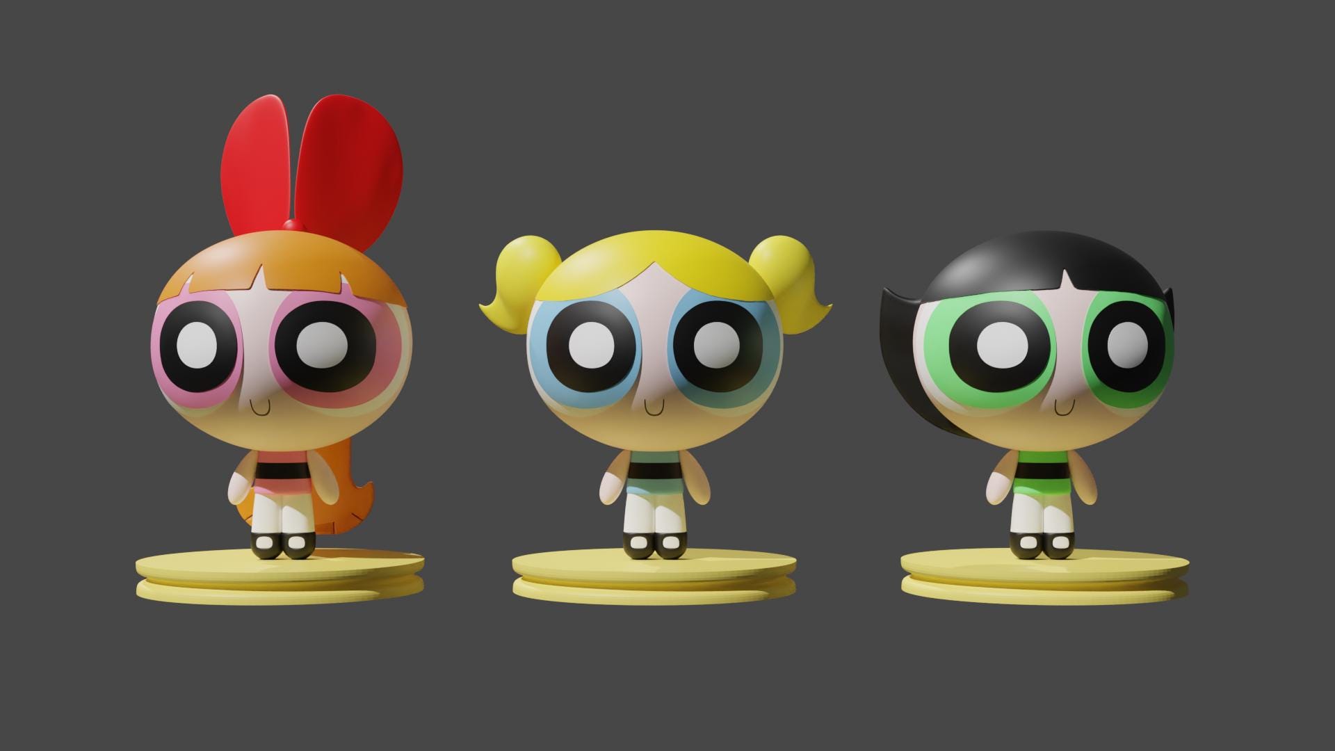 Powerpuff Girls Bundle | 3D Printable Figures by IN3D Studio - Etsy