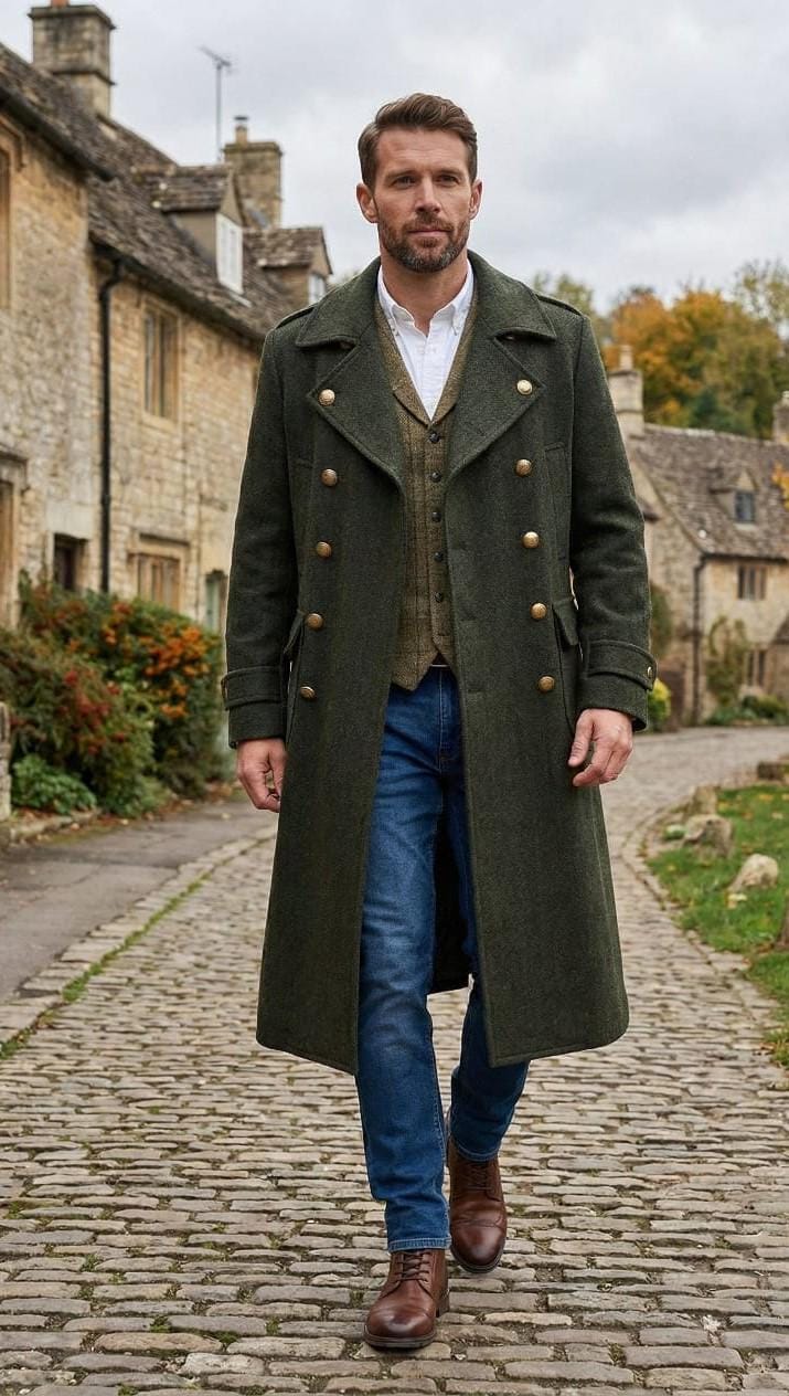 ウールコート　ヴィンテージ 1920s mens overcoat - Etsy 日本