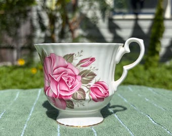 Vintage Royal Windsor Fina Bone China Rose Teacup |