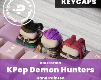 Teclas - Ídolo del K-Pop - Pintadas a mano