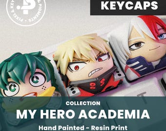 Teclas - Hero Academy - Pintadas a mano