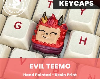 Teclas - Teemo LoL - Pintadas a mano