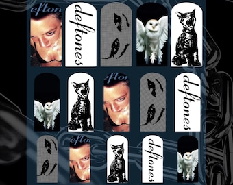 Calcomanías de uñas al agua inspiradas en Deftones