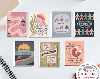 Sorority Rush week cards for daughter, motivational cards for each day, College Care Package Notecards, Dorm Room Welcome for Recruitment