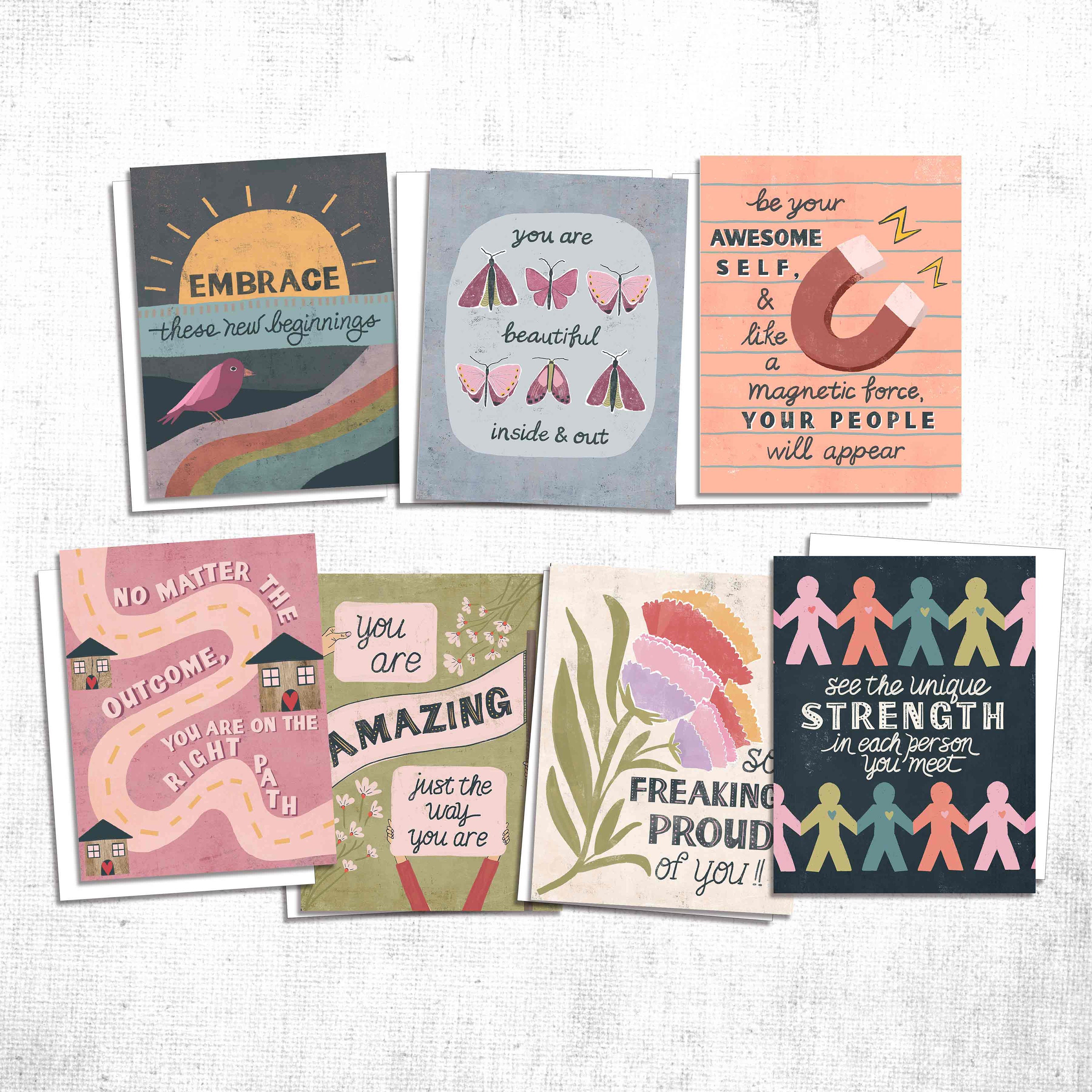Sorority Rush week cards for daughter, motivational cards for each day, College Care Package Notecards, Dorm Room Welcome for Rush, Bid Day