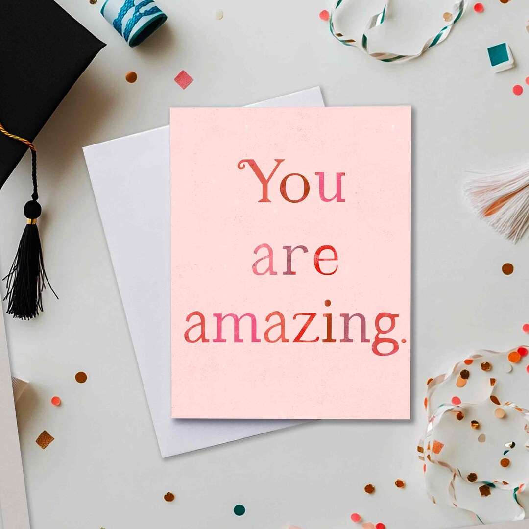 You Are Amazing Card Proud of You Card Graduation Card off to College ...