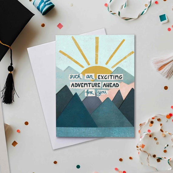 Funny Graduation Card With Envelope - Class Of 2025 Congrats Card For High School College