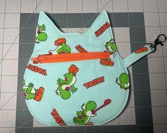 Yoshi Dinosaur Cat Pouch - Coin Purse