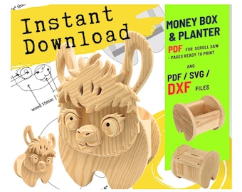 Diseño de Lama n.º 2 para carpintería, para una decoración única del hogar y el jardín / PDF / SVG / DXF / Sierra de calar