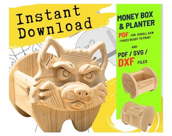 Woodworking Wolf no.4 Design for Unique Home & Garden Decoration | PDF | SVG | DXF | Scroll Saw
