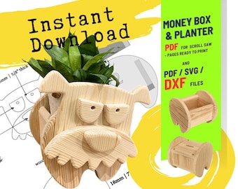 Woodworking Dog no.2 Design for Unique Home & Garden Decoration | PDF | SVG | DXF | Scroll Saw