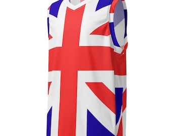 Union Jack - Recycled unisex basketball jersey