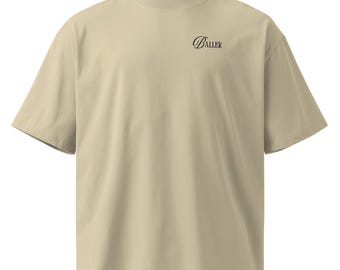 Baller Unisex organic oversized high neck t-shirt