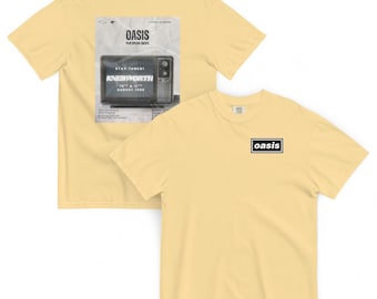 Oasis Knebworth Concert Premium shirt - Unisex garment-dyed heavyweight t-shirt