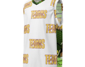 Super Tennis - Recycled unisex basketball jersey