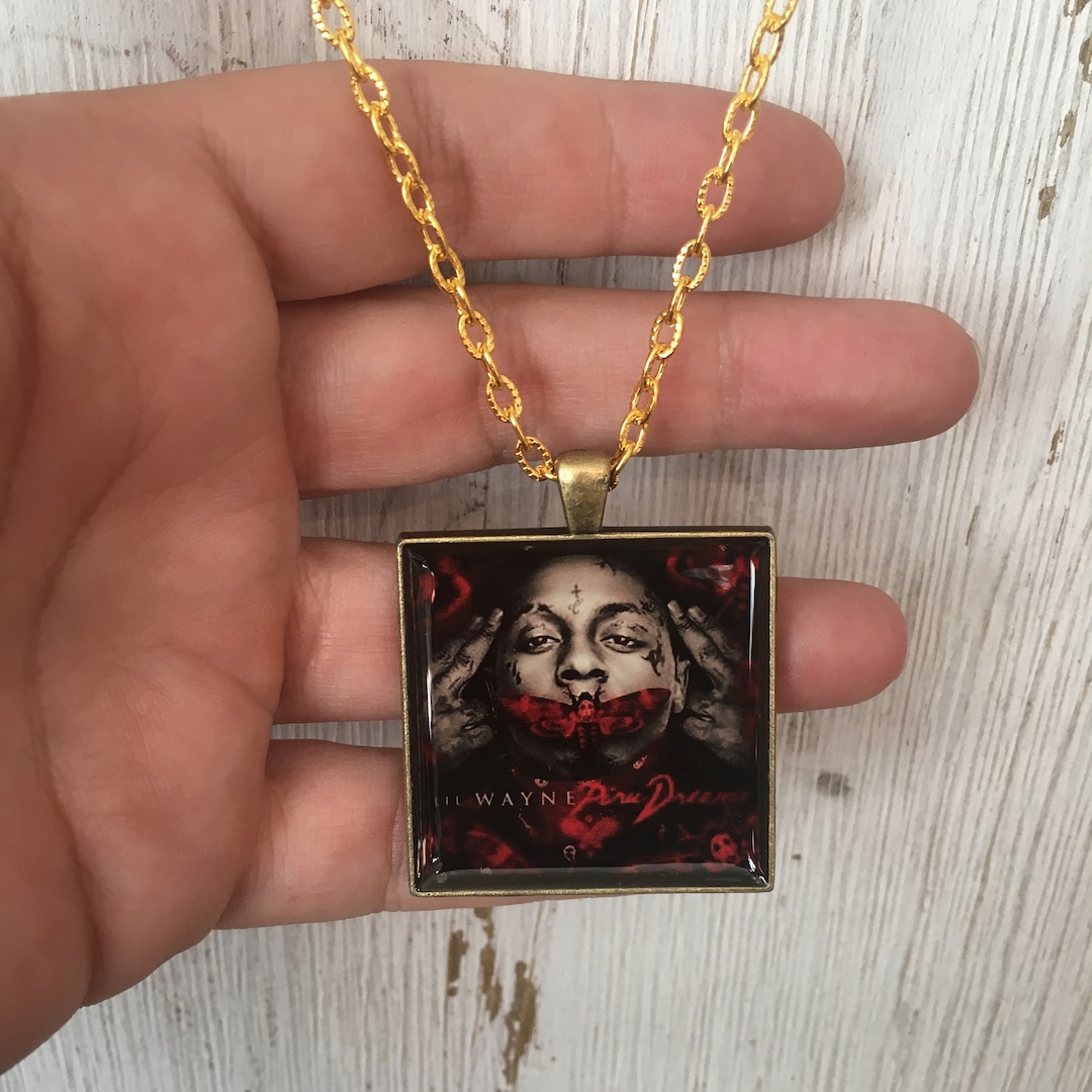 Lil Wayne Necklace, Album Cover Art Necklace, Music Festival Jewelry,  Hiphop and Rap Fan Gift