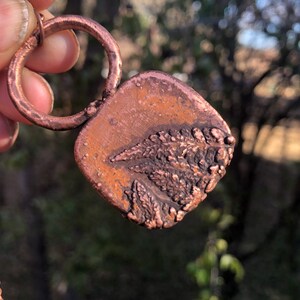 Copper Electroformed Fern Necklace image 4