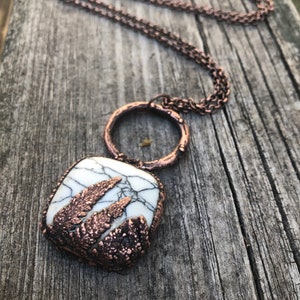 Copper Electroformed Fern Necklace image 8