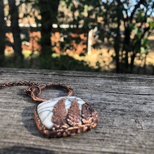 Copper Electroformed Fern Necklace image 2