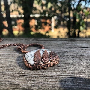 Copper Electroformed Fern Necklace image 7