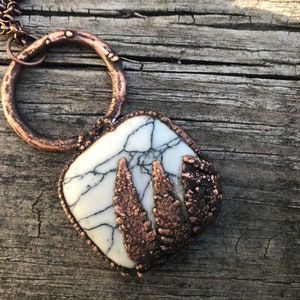 Copper Electroformed Fern Necklace image 6