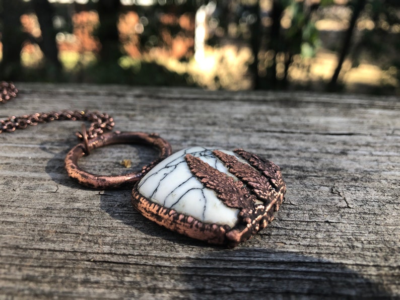 Copper Electroformed Fern Necklace image 5