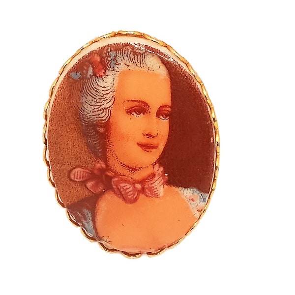 Marie Antoinette Portrait Brooch