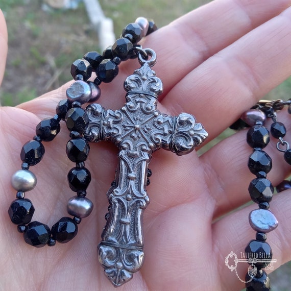 MIRIAM HASKELL Gorgeous Purple Tone Baroque Pearl… - image 3