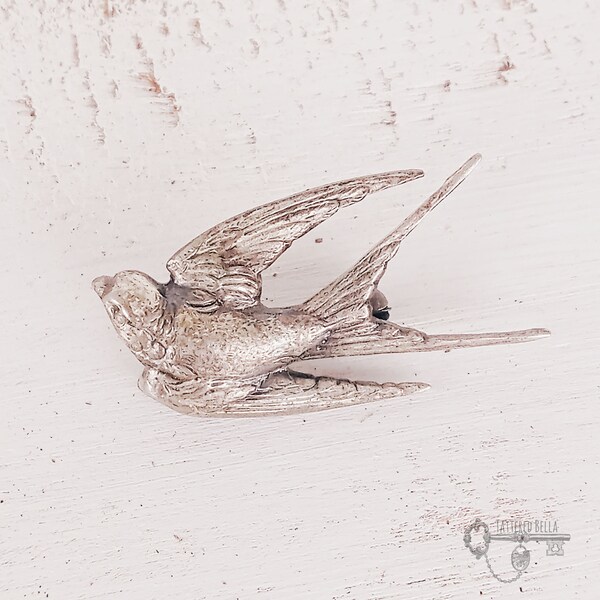 Swallow Brooch Pin, 1930's Swallow Pin