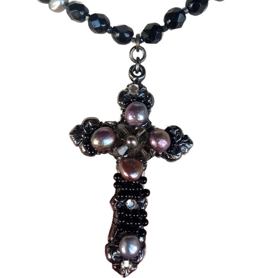 MIRIAM HASKELL Gorgeous Purple Tone Baroque Pearl… - image 7