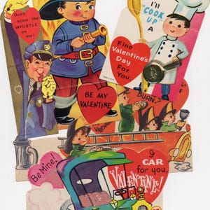 Craft Lot of Vintage Valentine&#39;s, Valentine Ephemera Lot 12