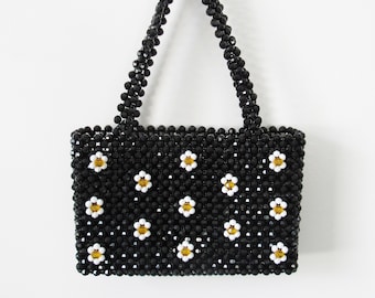 Flower Power Beaded Handbag